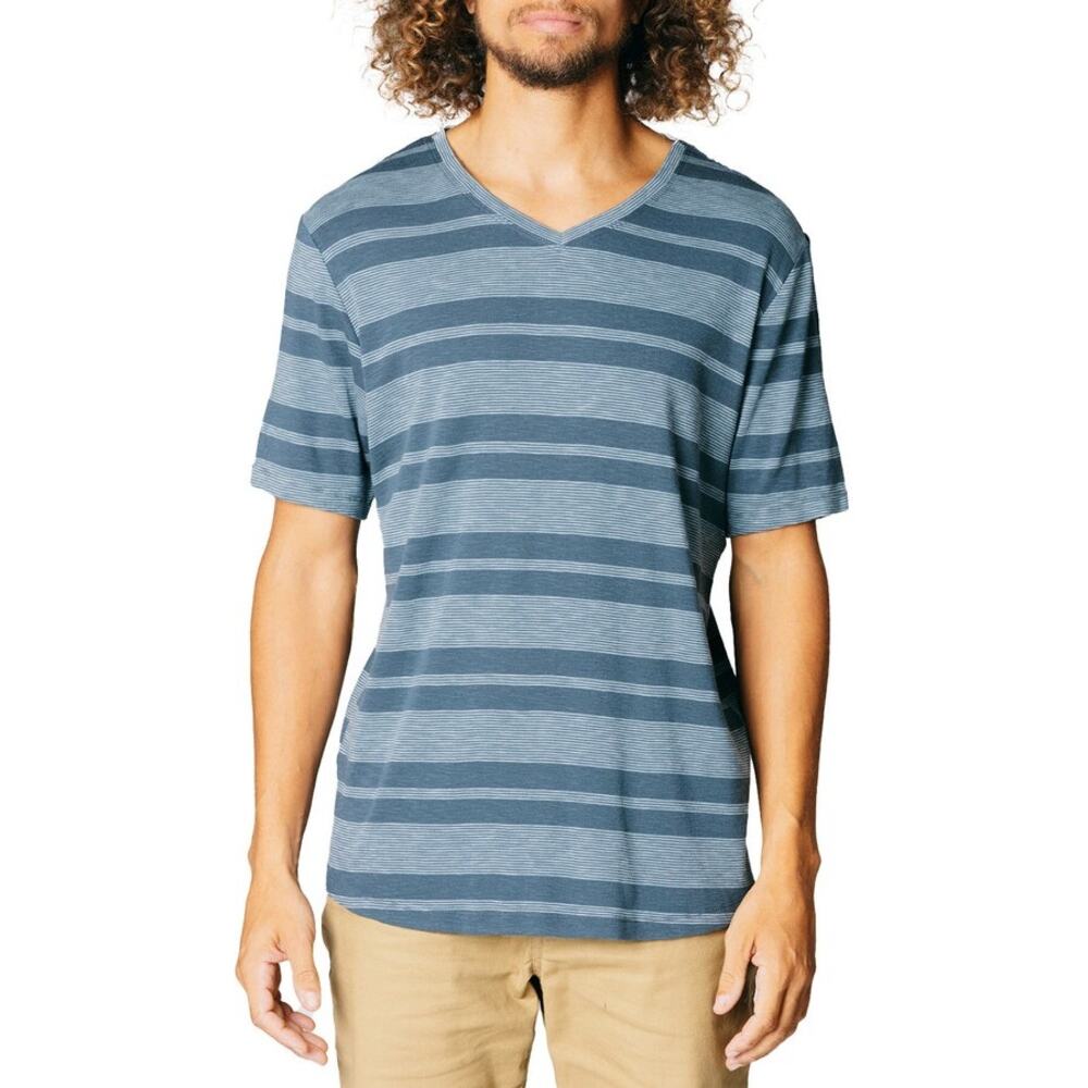 Fundamental Coast Harbor Stripe V-Neck T-Shirt